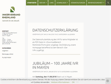Tablet Screenshot of imkerverbandrheinland.de